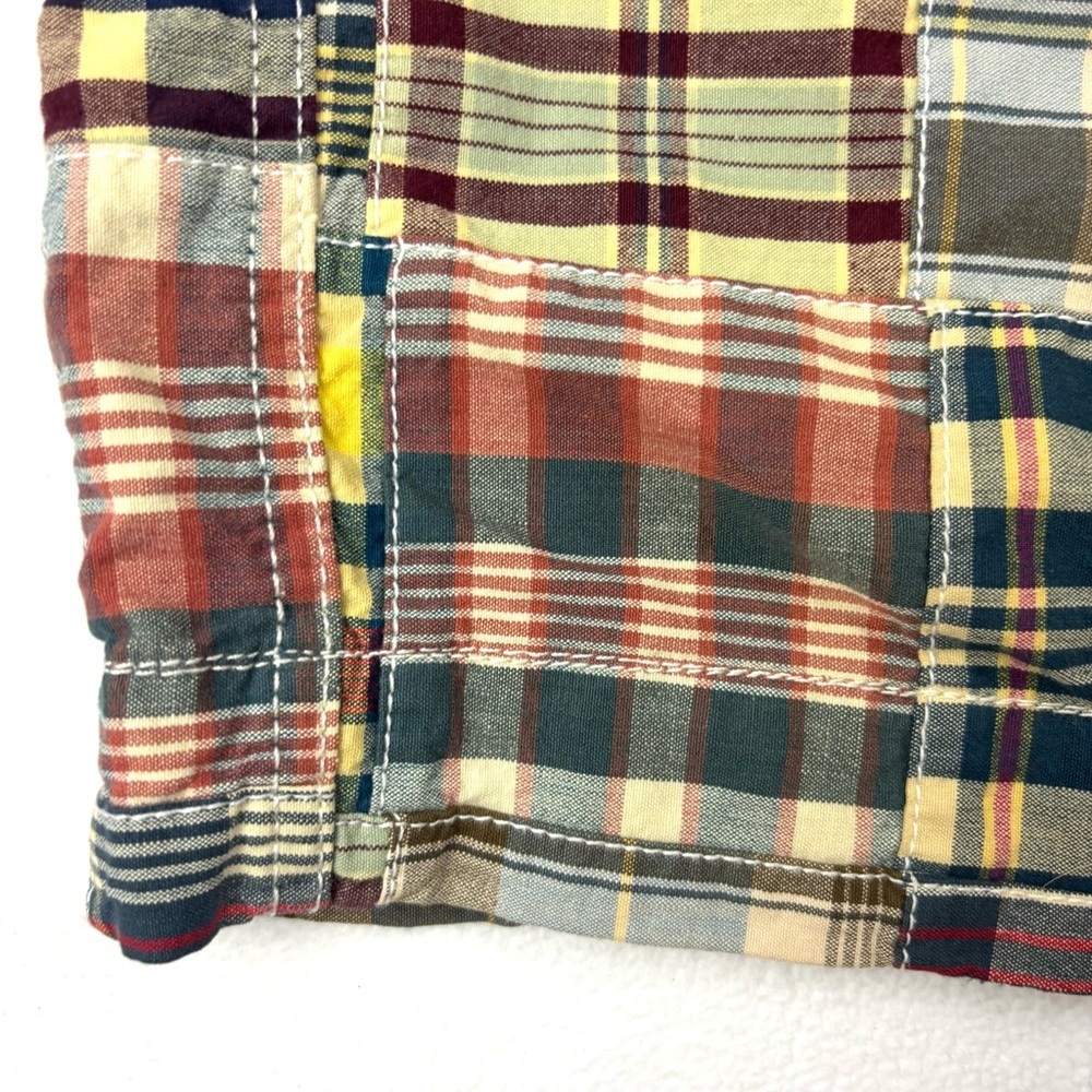 American Eagle Multicolor Patchwork Plaid 100% Co… - image 6